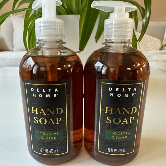 2 Bottles Delta Home Coastal Cedar Hand Soap 16 Fl Oz ea - Picture 3 of 4